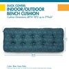 Duck Covers Indoor/Outdoor Bench Cushion, 48 x 18 x 5", Blue Oasis Palm DCBOBN48185